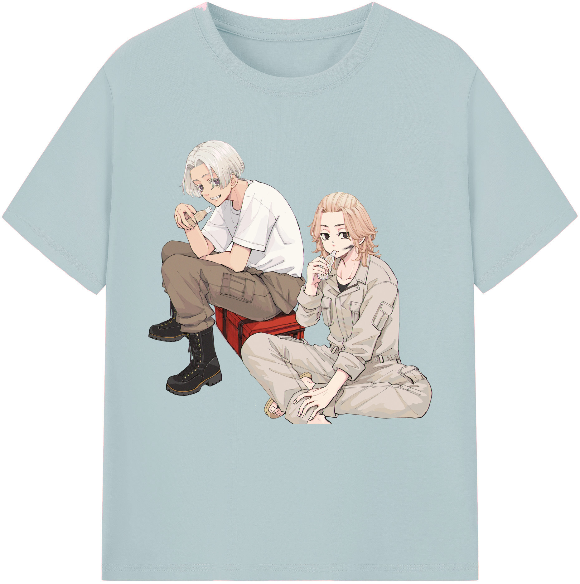 （画像用） 東京リベンジャーズ Tokyo Revengers 綿100％半袖Tシャツ（フロントプリント）